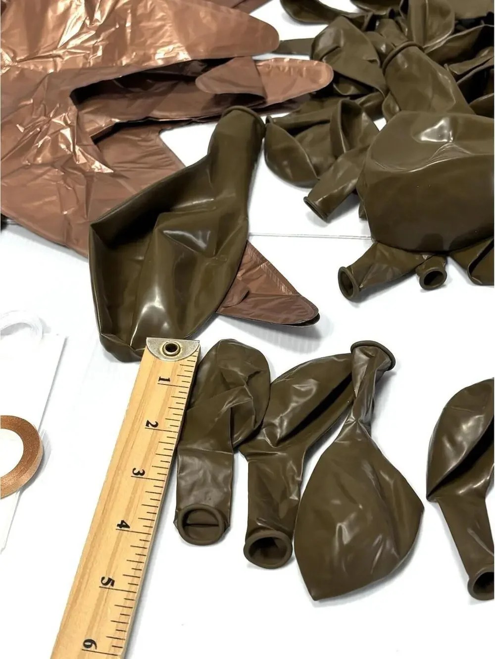 83pc Balloon Kit Brown Metallic Bronze Party Decoration Set New